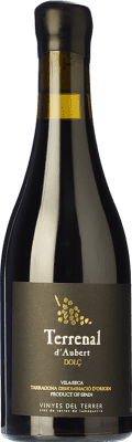 13,95 € Бесплатная доставка | Сладкое вино Vinyes del Terrer Terrenal d'Aubert Dolç D.O. Tarragona Каталония Испания Grenache, Cabernet Sauvignon Половина бутылки 37 cl
