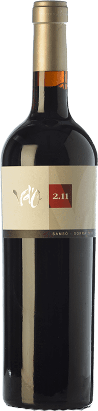 35,95 € Бесплатная доставка | Красное вино Olivardots Vd'O 2.11 старения D.O. Empordà Каталония Испания Carignan бутылка 75 cl