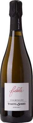 132,95 € Бесплатная доставка | Белое игристое Vouette & Sorbée Cuvée Fidèle Экстра-Брут A.O.C. Champagne шампанское Франция Pinot Black бутылка 75 cl