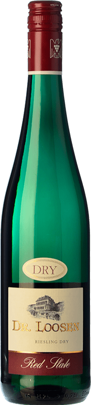 18,95 € Kostenloser Versand | Weißwein Dr. Loosen Red Slate Trocken Alterung Q.b.A. Mosel Deutschland Riesling Flasche 75 cl