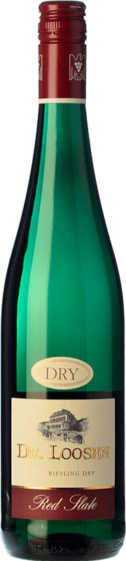 27,95 € Free Shipping | White Wine Dr. Loosen Red Slate Trocken — Dry Crianza — Aged Q.b.A. Mosel Germany Riesling Bottle 75 cl