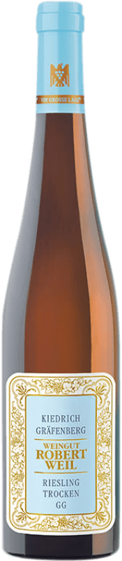 59,95 € Бесплатная доставка | Белое вино Robert Weil Kiedrich Gräfenberg Trocken GG Q.b.A. Rheingau Германия Riesling бутылка 75 cl