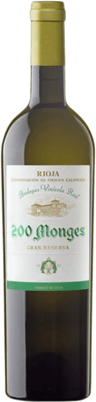 55,95 € Бесплатная доставка | Белое вино Vinícola Real 200 Monges Blanco Резерв D.O.Ca. Rioja Ла-Риоха Испания Viura бутылка 75 cl