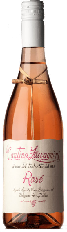 8,95 € 免费送货 | 玫瑰酒 Zaccagnini Rosé dal Tralcetto D.O.C. Abruzzo 阿布鲁佐 意大利 Bacca Red 瓶子 75 cl