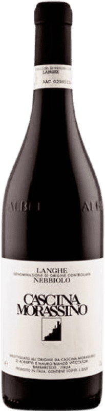 19,95 € Spedizione Gratuita | Vino rosso Cascina Morassino D.O.C. Langhe Piemonte Italia Nebbiolo Bottiglia 75 cl