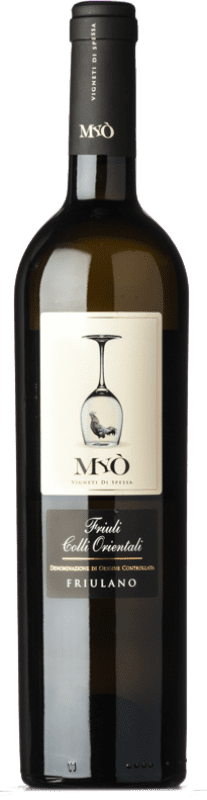 18,95 € Бесплатная доставка | Белое вино Zorzettig Myò D.O.C. Colli Orientali del Friuli Фриули-Венеция-Джулия Италия Friulano — Фриулано Бутылка 75 cl