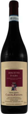 14,95 € Free Shipping | Red wine Cascina Fontana D.O.C.G. Dolcetto d'Alba Piemonte Italy Dolcetto Bottle 75 cl