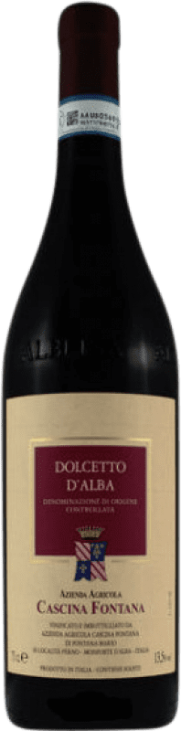 14,95 € Free Shipping | Red wine Cascina Fontana D.O.C.G. Dolcetto d'Alba Piemonte Italy Dolcetto Bottle 75 cl