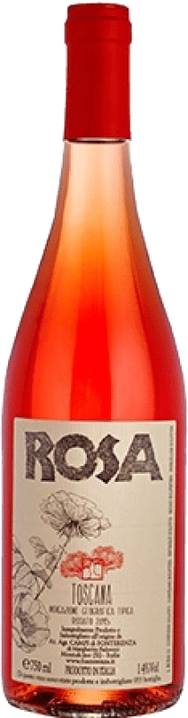 18,95 € Free Shipping | Rosé wine Campi di Fonterenza Rosa I.G.T. Toscana Tuscany Italy Sangiovese Organic Bottle 75 cl