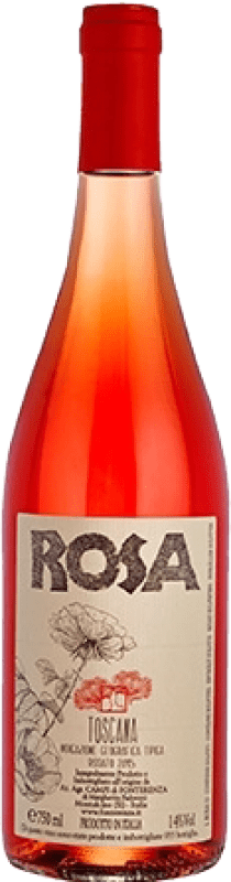 17,95 € Бесплатная доставка | Розовое вино Campi di Fonterenza Rosa I.G.T. Toscana Тоскана Италия Sangiovese бутылка 75 cl