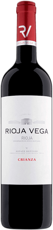 10,95 € Envio grátis | Vinho tinto Rioja Vega Crianza D.O.Ca. Rioja La Rioja Espanha Tempranillo, Mazuelo, Grenache Tintorera Garrafa 75 cl