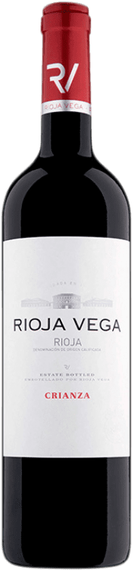 11,95 € Spedizione Gratuita | Vino rosso Rioja Vega Crianza D.O.Ca. Rioja La Rioja Spagna Tempranillo, Mazuelo, Grenache Tintorera Bottiglia 75 cl