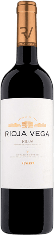 16,95 € Spedizione Gratuita | Vino rosso Rioja Vega Riserva D.O.Ca. Rioja La Rioja Spagna Tempranillo, Graciano, Mazuelo Bottiglia 75 cl