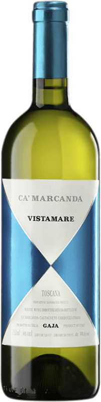 74,95 € Бесплатная доставка | Белое вино Gaja Ca' Marcanda Vistamare D.O.C. Bolgheri Тоскана Италия Viognier, Fiano, Vermentino бутылка 75 cl