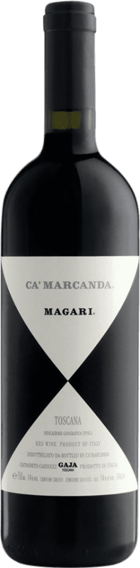 108,95 € Бесплатная доставка | Красное вино Gaja Ca' Marcanda Magari D.O.C. Bolgheri Тоскана Италия Merlot, Cabernet Sauvignon, Cabernet Franc бутылка 75 cl