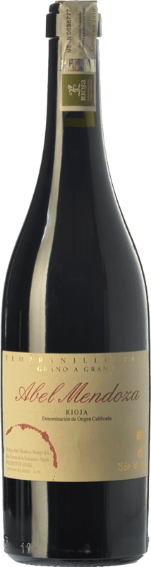 63,95 € Kostenloser Versand | Rotwein Abel Mendoza Grano a Grano Alterung D.O.Ca. Rioja La Rioja Spanien Tempranillo Flasche 75 cl
