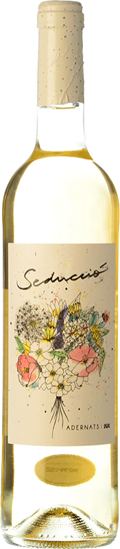 8,95 € Envio grátis | Vinho branco Adernats Seducció D.O. Tarragona Catalunha Espanha Xarel·lo, Chardonnay, Mascate Grão Pequeno Garrafa 75 cl