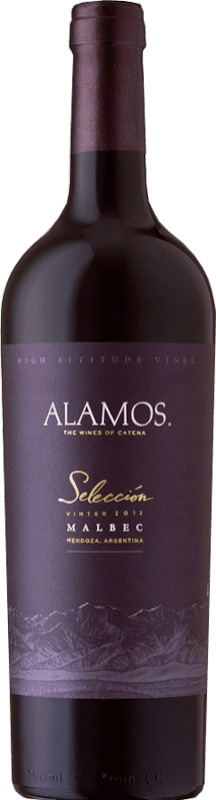 14,95 € Kostenloser Versand | Rotwein Alamos Selección Alterung I.G. Mendoza Mendoza Argentinien Malbec Flasche 75 cl