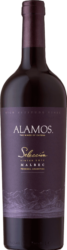 14,95 € Spedizione Gratuita | Vino Rosso Alamos Selezione Crianza — Invecchiato in Botte I.G. Mendoza Mendoza Argentina Malbec Bottiglia 75 cl