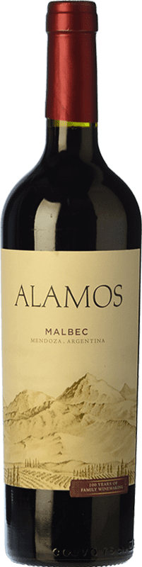 13,95 € Free Shipping | Red Wine Alamos Young I.G. Mendoza Mendoza Argentina Malbec 75 cl