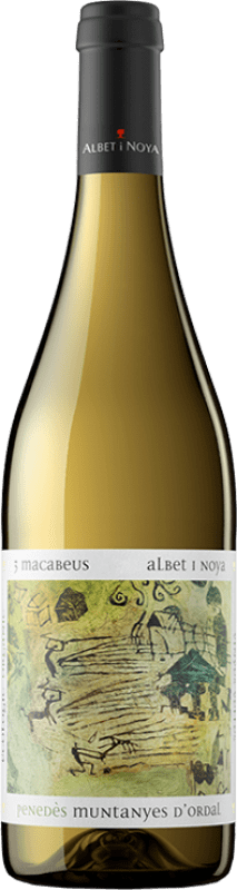 16,95 € Free Shipping | White Wine Albet i Noya 3 Macabeus D.O. Penedès Catalonia Spain Macabeo Eco Organic Bottle 75 cl