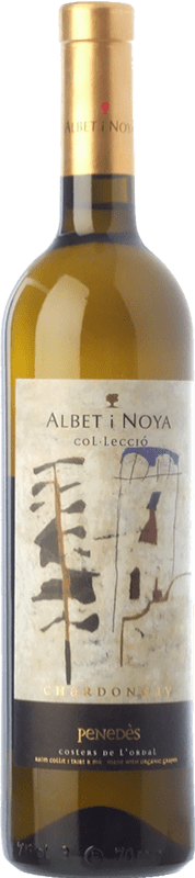 27,95 € Envío gratis | Vino blanco Albet i Noya Col·lecció Crianza D.O. Penedès Cataluña España Chardonnay Botella 75 cl