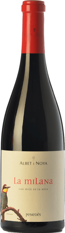 32,95 € Free Shipping | Red wine Albet i Noya La Milana Aged D.O. Penedès Catalonia Spain Tempranillo, Merlot, Cabernet Sauvignon, Caladoc Bottle 75 cl