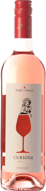 11,95 € 免费送货 | 玫瑰酒 Albet i Noya Rosat Curiosa D.O. Penedès 加泰罗尼亚 西班牙 Merlot, Pinot Black 瓶子 75 cl