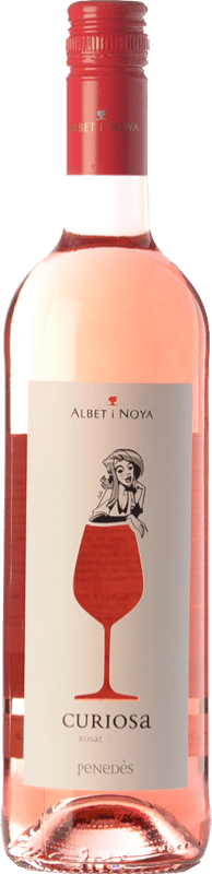 13,95 € Envío gratis | Vino rosado Albet i Noya Rosat Curiosa D.O. Penedès Cataluña España Merlot, Pinot Negro Ecológico Botella 75 cl