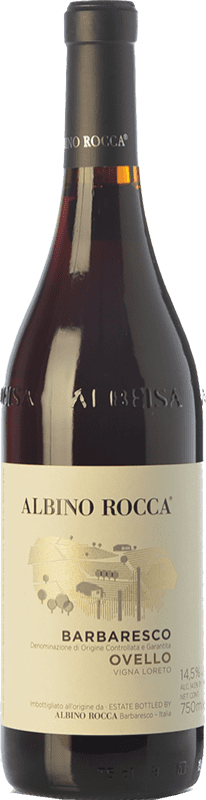 49,95 € Free Shipping | Red wine Albino Rocca Ovello Vigna Loreto D.O.C.G. Barbaresco Piemonte Italy Nebbiolo Bottle 75 cl