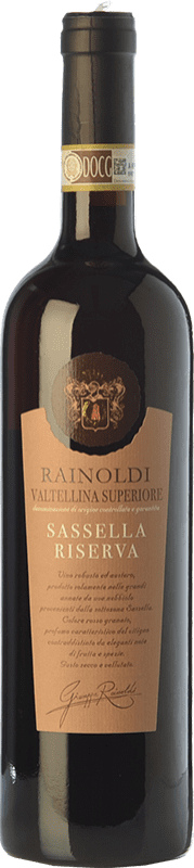 35,95 € Kostenloser Versand | Rotwein Rainoldi Sassella Superior Reserve — Gereift D.O.C. Valtellina Lombardei Italien Nebbiolo Flasche 75 cl