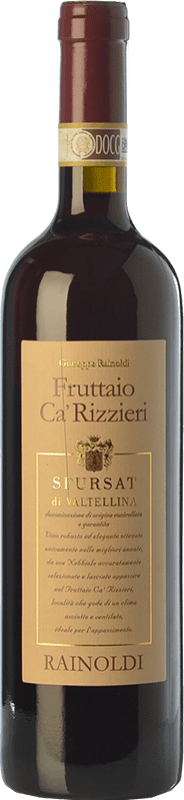 46,95 € Free Shipping | Red wine Rainoldi Sfursat Fruttaio Ca' Rizzieri D.O.C.G. Sforzato di Valtellina Lombardia Italy Nebbiolo Bottle 75 cl