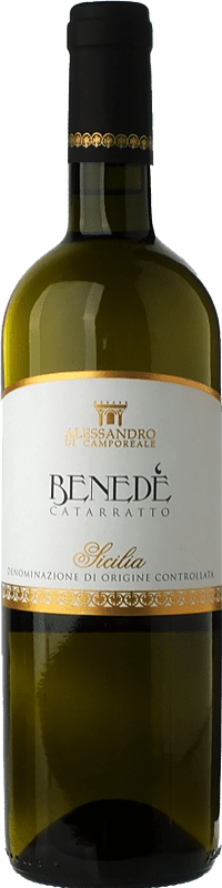11,95 € Spedizione Gratuita | Vino bianco Alessandro di Camporeale Benedè I.G.T. Terre Siciliane Sicilia Italia Catarratto Bottiglia 75 cl