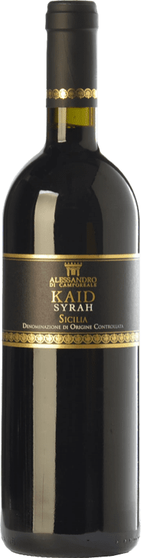 19,95 € Free Shipping | Red wine Alessandro di Camporeale Kaid I.G.T. Terre Siciliane Sicily Italy Syrah Bottle 75 cl