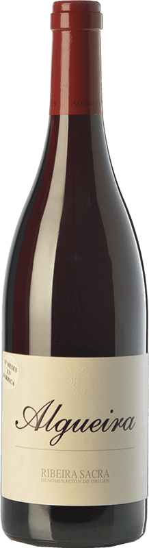 45,95 € Free Shipping | Red Wine Algueira Crianza — Aged D.O. Ribeira Sacra Galicia Spain Brancellao Bottle 75 cl