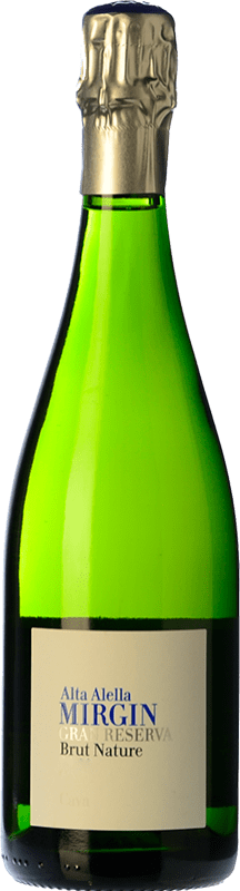 17,95 € Envio grátis | Espumante Branco Alta Alella AA Mirgin Brut Nature — Bruto Natural Grande Reserva D.O. Cava Catalunha Espanha Macabeo, Xarel·lo, Parellada Eco — Biológico 75 cl