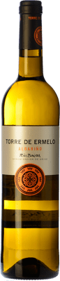 8,95 € Envio grátis | Vinho branco Altos de Torona Torres de Ermelo D.O. Rías Baixas Galiza Espanha Albariño Garrafa 75 cl