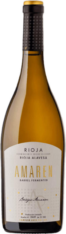 22,95 € 送料無料 | 白ワイン Amaren 樽発酵 D.O.Ca. Rioja ラ・リオハ スペイン Viura — ヴィウラ, Malvasia — マルヴァジア 75 cl