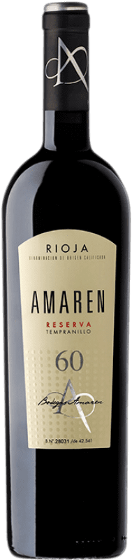 46,95 € Kostenloser Versand | Rotwein Amaren Reserve D.O.Ca. Rioja La Rioja Spanien Tempranillo Flasche 75 cl