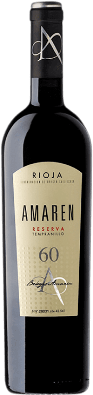 52,95 € 免费送货 | 红酒 Amaren 预订 D.O.Ca. Rioja 拉里奥哈 西班牙 Tempranillo 瓶子 75 cl