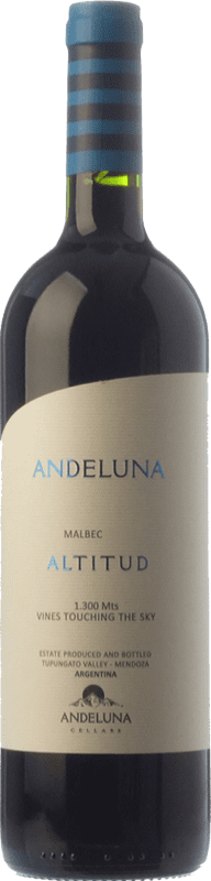 23,95 € Бесплатная доставка | Красное вино Andeluna Altitud Резерв I.G. Mendoza Мендоса Аргентина Malbec бутылка 75 cl