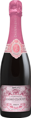 64,95 € 免费送货 | 玫瑰气泡酒 André Clouet Rosé Grand Cru 香槟 大储备 A.O.C. Champagne 香槟酒 法国 Pinot Black 瓶子 75 cl