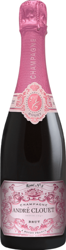 64,95 € Envío gratis | Espumoso rosado André Clouet Rosé Grand Cru Brut Gran Reserva A.O.C. Champagne Champagne Francia Pinot Negro Botella 75 cl