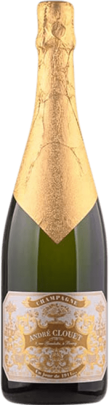 88,95 € 免费送货 | 白起泡酒 André Clouet Un Jour de 1911 Grand Cru 大储备 A.O.C. Champagne 香槟酒 法国 Pinot Black 瓶子 75 cl