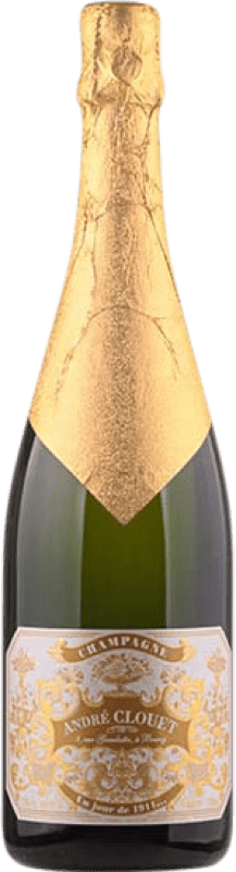 82,95 € Kostenloser Versand | Weißer Sekt André Clouet Un Jour de 1911 Grand Cru Große Reserve A.O.C. Champagne Champagner Frankreich Spätburgunder Flasche 75 cl