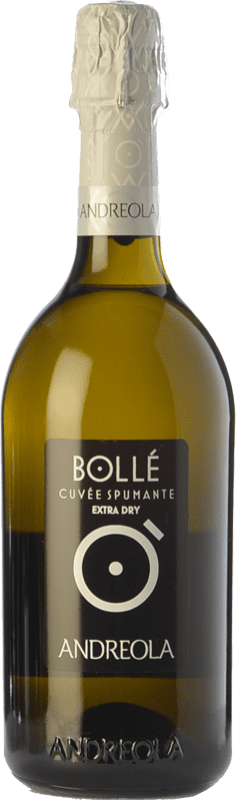 10,95 € Free Shipping | White sparkling Andreola Bollé Extra Dry D.O.C. Prosecco Veneto Italy Glera Bottle 75 cl