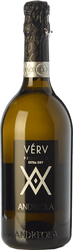 12,95 € Spedizione Gratuita | Spumante Bianco Andreola Verv Extra Seco — Extra Secco D.O.C. Prosecco Veneto Italia Glera 75 cl