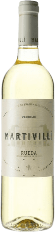 10,95 € Envio grátis | Vinho branco Ángel Lorenzo Cachazo Martivillí D.O. Rueda Castela e Leão Espanha Verdejo Garrafa 75 cl