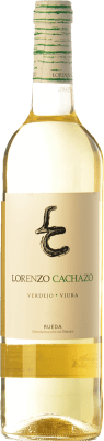 7,95 € 免费送货 | 白酒 Ángel Lorenzo Cachazo 年轻的 D.O. Rueda 卡斯蒂利亚莱昂 西班牙 Viura, Verdejo 瓶子 75 cl