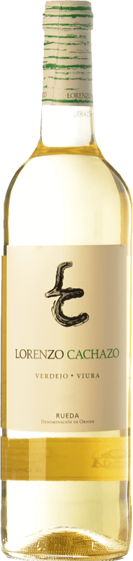 7,95 € Envio grátis | Vinho branco Ángel Lorenzo Cachazo Jovem D.O. Rueda Castela e Leão Espanha Viura, Verdejo Garrafa 75 cl